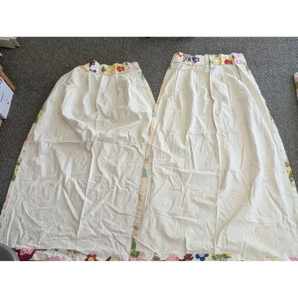 Vintage Sears Raggedy Ann 2 Bedspreads 4 Curtains 2 Valances Twin Set - Picture 6 of 16